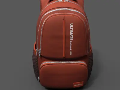 Backpack Generic sport human scifi fantasy fashion military  Low-poly 3D model