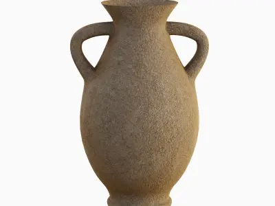Clay Vase 02  3D model