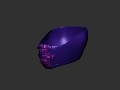 helmet high poly sculpt 3d printable 3D model 3D model