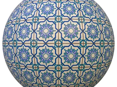 tile patterned 161-seamless-4k-pbr  Texture