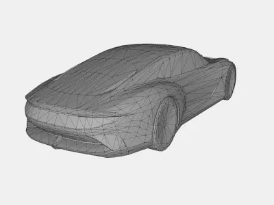 5 sports car colection 3D Model Pack