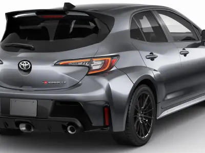 Toyota GR Corolla 2023 2 versions 3D model