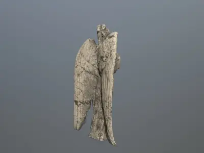 Angel Statue 05 Low-poly 3D model