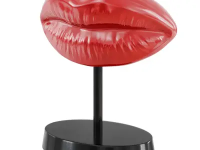 Figurine red lips 14 3D model