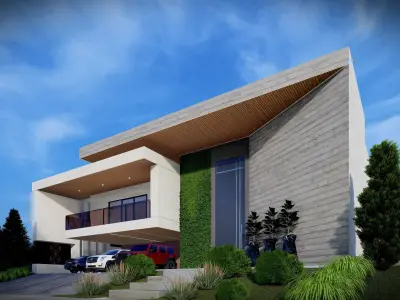 CASA ESTILO VAO LIVRE 3D model