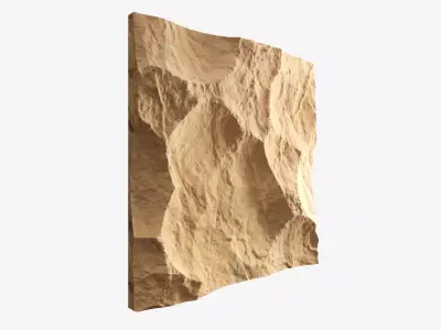 242-RockPanel sandstone wall texture 3D model