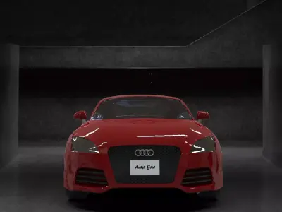Audi tt rs coupe Low-poly 3D model