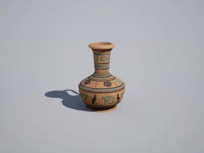 Egyptian Jar Low-poly 3D model purchase