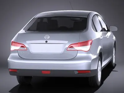 Nissan Almera 2013 VRAY 3D model