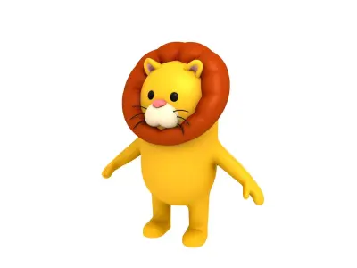 Lion Character 3D model