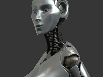 Female Robot 3D model