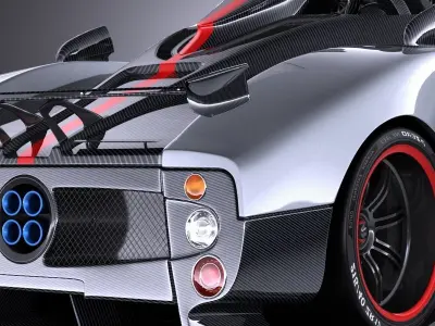 Pagani Zonda Cinque Roadster 2011 VRAY 3D model