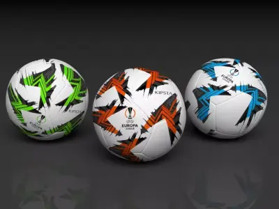football europa league soccer ball 2025 3D model
