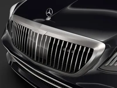 Mercedes Maybach S 650 Pullman Guard VV222 2019 3D model
