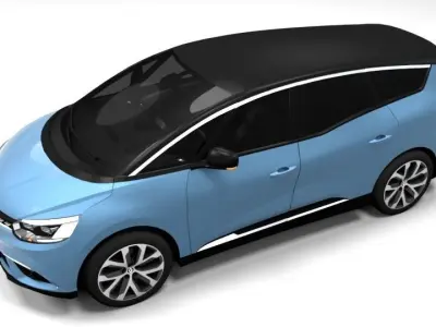 RENAULT GRAND SCENIC Low-poly 3D model