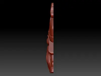 Gnome and clover 3D print model