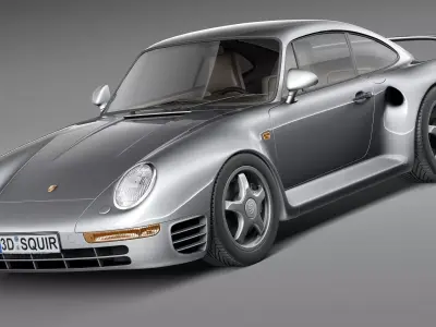 Porsche 959 1986-1990 3D model