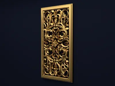 Classic decor ornament v-3D model 47 3D model