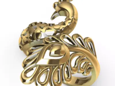 Ring Peacock R-001 3D print model