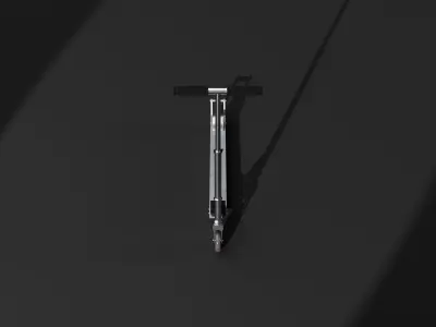  Classic Kick Scooter  Free low-poly 3D model