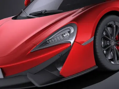 McLaren 540C Coupe 2017 VRAY 3D model