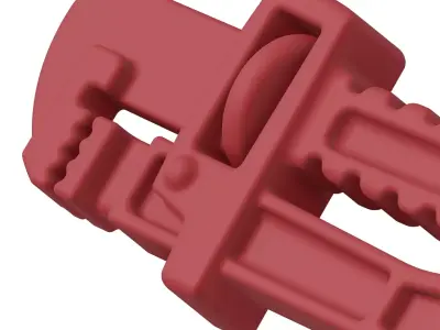 Plastic Premium Pipe Wrench Toy 3D model