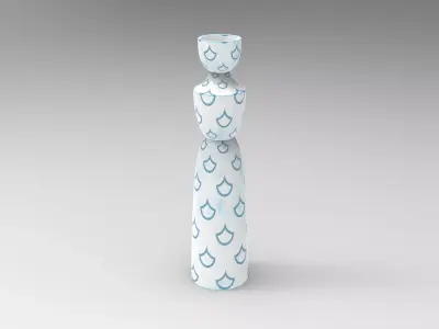 Nac Candlestick Low-poly 3D model