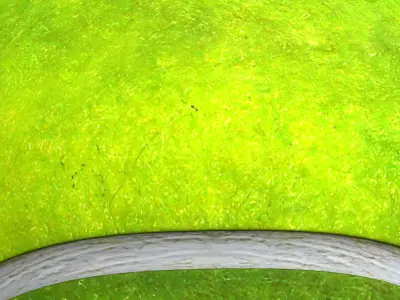 Tennis ball Low-poly 3D model