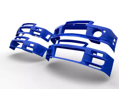 Body kit Skyline R34 Bumper 3D model