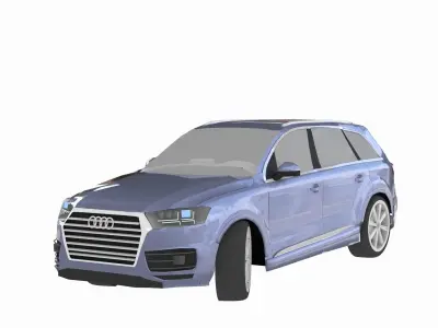audi q7 2018 3D model