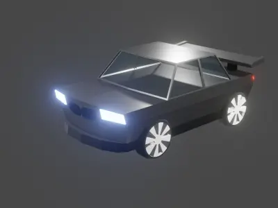 Black 3D Car 3D model