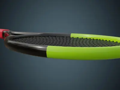 Tennis Racquet 1 Basic 3D model