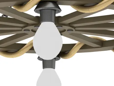 medieval office lighting 3D model Low-poly 3D model