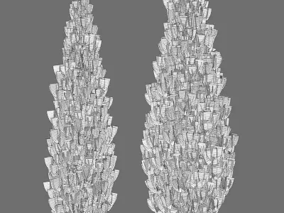 Platycladus orientalis - Biota orientalis - Thuja orientalis 3D model