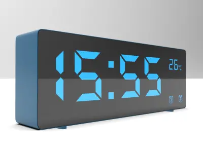 CLOCK BLUE BLUE Low-poly 3D model