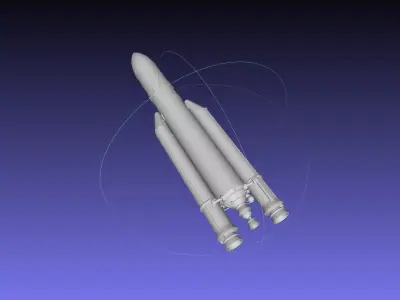 Ariane 5 Rocket Printable Miniature 3D print model
