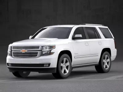 Chevrolet Tahoe 2015 Low-poly 3D model