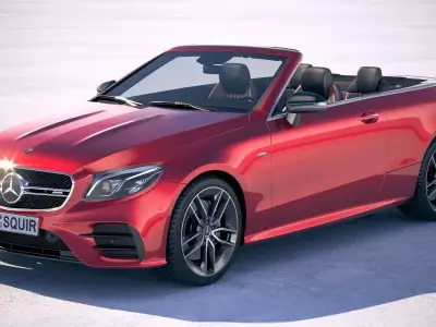 Mercedes-Benz E53 AMG Cabrio 2019 3D model