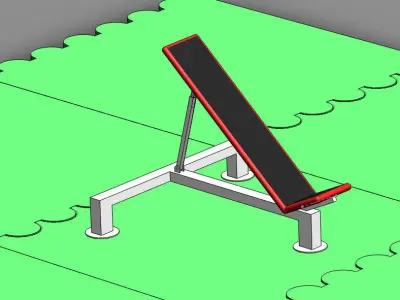 Gym chair Free 3D model