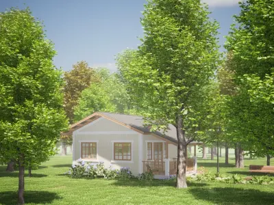 040Countryhouse1f60m2 3D model