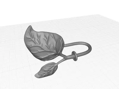 Sycamore Curtain Holdback - 2 Finish 3D model
