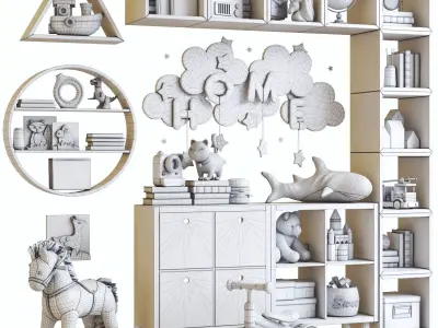 Furniture for nursery 16 3D model