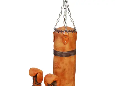 Heavy Bag Gloves Low-poly 3D model