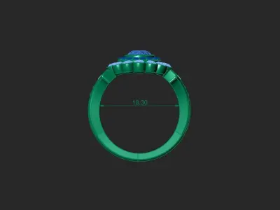 Rings Stones PP Free 3D print model