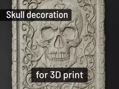 Skull - decoration 3D print model