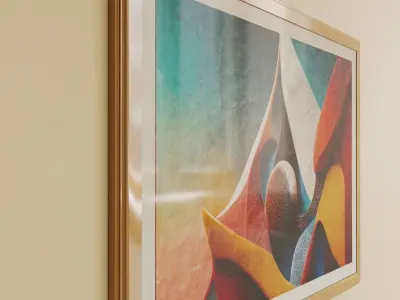 Framed Artwork Abstract Geometric 8 3D model