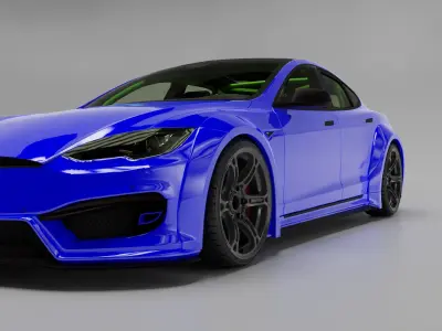 Tesla Model S Prior Design 3D model