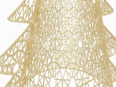 Metal Christmas Tree 3D model