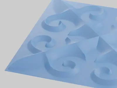 3d panels Kazakh pattern for forms 3D print model