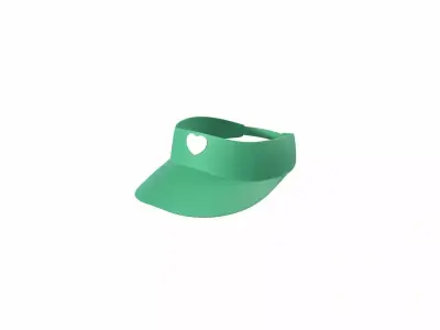 Low-Poly Visor Cap 02 Low-poly 3D model
